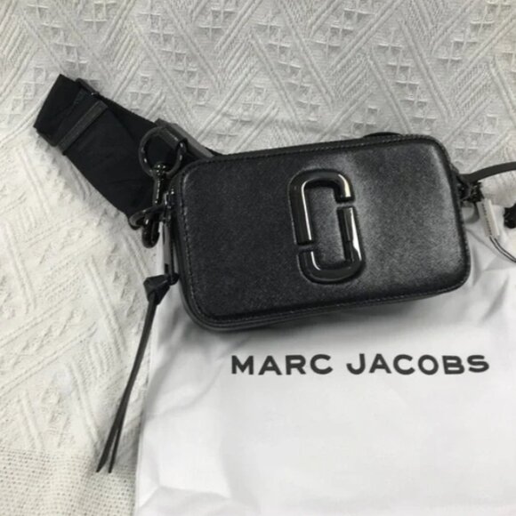 Marc Jacobs Crossbody Bag Black SNAPSHOT NEW - Picture 1 of 7
